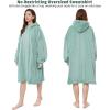 imageAmyHomie Blanket SweatshirtOversized Sherpa Hooded Blanket HoodieFleecehug Hoodie Wearable Blanket for Women Men KidsSage Green
