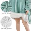imageAmyHomie Blanket SweatshirtOversized Sherpa Hooded Blanket HoodieFleecehug Hoodie Wearable Blanket for Women Men KidsSage Green