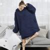 imageAmyHomie Blanket SweatshirtOversized Sherpa Hooded Blanket HoodieFleecehug Hoodie Wearable Blanket for Women Men KidsSherpa Blue