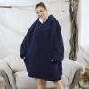 imageAmyHomie Blanket SweatshirtOversized Sherpa Hooded Blanket HoodieFleecehug Hoodie Wearable Blanket for Women Men KidsSherpa Blue