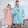 imageAmyHomie Blanket SweatshirtOversized Sherpa Hooded Blanket HoodieFleecehug Hoodie Wearable Blanket for Women Men KidsSherpa Teal