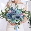 imageAmyHomie Blush Champagne Artificial Flowers Combo Silk Mix Peony Rose Fake Flowers wStem for DIY Wedding Bouquets Centerpieces Arrangements Table Fall Decor Party Bridal Baby Shower Home DecorationsBlue