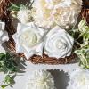 imageAmyHomie Blush Champagne Artificial Flowers Combo Silk Mix Peony Rose Fake Flowers wStem for DIY Wedding Bouquets Centerpieces Arrangements Table Fall Decor Party Bridal Baby Shower Home DecorationsCharming White