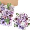 imageAmyHomie Blush Champagne Artificial Flowers Combo Silk Mix Peony Rose Fake Flowers wStem for DIY Wedding Bouquets Centerpieces Arrangements Table Fall Decor Party Bridal Baby Shower Home DecorationsLavender