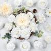 imageAmyHomie Blush Champagne Artificial Flowers Combo Silk Mix Peony Rose Fake Flowers wStem for DIY Wedding Bouquets Centerpieces Arrangements Table Fall Decor Party Bridal Baby Shower Home DecorationsCharming White
