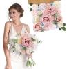 imageAmyHomie Blush Champagne Artificial Flowers Combo Silk Mix Peony Rose Fake Flowers wStem for DIY Wedding Bouquets Centerpieces Arrangements Table Fall Decor Party Bridal Baby Shower Home DecorationsMorandi Pink