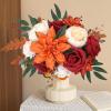 imageAmyHomie Blush Champagne Artificial Flowers Combo Silk Mix Peony Rose Fake Flowers wStem for DIY Wedding Bouquets Centerpieces Arrangements Table Fall Decor Party Bridal Baby Shower Home DecorationsBurnt Orange
