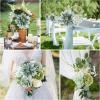 imageAmyHomie Blush Champagne Artificial Flowers Combo Silk Mix Peony Rose Fake Flowers wStem for DIY Wedding Bouquets Centerpieces Arrangements Table Fall Decor Party Bridal Baby Shower Home DecorationsForest Green