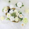 imageAmyHomie Blush Champagne Artificial Flowers Combo Silk Mix Peony Rose Fake Flowers wStem for DIY Wedding Bouquets Centerpieces Arrangements Table Fall Decor Party Bridal Baby Shower Home DecorationsGreen White
