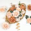 imageAmyHomie Blush Champagne Artificial Flowers Combo Silk Mix Peony Rose Fake Flowers wStem for DIY Wedding Bouquets Centerpieces Arrangements Table Fall Decor Party Bridal Baby Shower Home DecorationsChampagne Nude