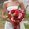 imageAmyHomie Blush Champagne Artificial Flowers Combo Silk Mix Peony Rose Fake Flowers wStem for DIY Wedding Bouquets Centerpieces Arrangements Table Fall Decor Party Bridal Baby Shower Home DecorationsDark Red