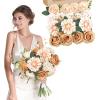 imageAmyHomie Blush Champagne Artificial Flowers Combo Silk Mix Peony Rose Fake Flowers wStem for DIY Wedding Bouquets Centerpieces Arrangements Table Fall Decor Party Bridal Baby Shower Home DecorationsChampagne Nude
