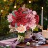 imageAmyHomie Blush Champagne Artificial Flowers Combo Silk Mix Peony Rose Fake Flowers wStem for DIY Wedding Bouquets Centerpieces Arrangements Table Fall Decor Party Bridal Baby Shower Home DecorationsBurgundy Pink