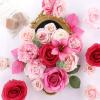 imageAmyHomie Blush Champagne Artificial Flowers Combo Silk Mix Peony Rose Fake Flowers wStem for DIY Wedding Bouquets Centerpieces Arrangements Table Fall Decor Party Bridal Baby Shower Home DecorationsFuchsia Pink