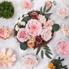 imageAmyHomie Blush Champagne Artificial Flowers Combo Silk Mix Peony Rose Fake Flowers wStem for DIY Wedding Bouquets Centerpieces Arrangements Table Fall Decor Party Bridal Baby Shower Home DecorationsBlush