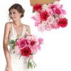 imageAmyHomie Blush Champagne Artificial Flowers Combo Silk Mix Peony Rose Fake Flowers wStem for DIY Wedding Bouquets Centerpieces Arrangements Table Fall Decor Party Bridal Baby Shower Home DecorationsFuchsia Pink