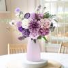 imageAmyHomie Blush Champagne Artificial Flowers Combo Silk Mix Peony Rose Fake Flowers wStem for DIY Wedding Bouquets Centerpieces Arrangements Table Fall Decor Party Bridal Baby Shower Home DecorationsPurple
