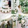 imageAmyHomie Blush Champagne Artificial Flowers Combo Silk Mix Peony Rose Fake Flowers wStem for DIY Wedding Bouquets Centerpieces Arrangements Table Fall Decor Party Bridal Baby Shower Home DecorationsCharming White