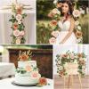 imageAmyHomie Blush Champagne Artificial Flowers Combo Silk Mix Peony Rose Fake Flowers wStem for DIY Wedding Bouquets Centerpieces Arrangements Table Fall Decor Party Bridal Baby Shower Home DecorationsChampagne Nude