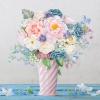 imageAmyHomie Blush Champagne Artificial Flowers Combo Silk Mix Peony Rose Fake Flowers wStem for DIY Wedding Bouquets Centerpieces Arrangements Table Fall Decor Party Bridal Baby Shower Home DecorationsBlue Pink