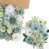 imageAmyHomie Blush Champagne Artificial Flowers Combo Silk Mix Peony Rose Fake Flowers wStem for DIY Wedding Bouquets Centerpieces Arrangements Table Fall Decor Party Bridal Baby Shower Home DecorationsTeal Blue