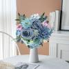 imageAmyHomie Blush Champagne Artificial Flowers Combo Silk Mix Peony Rose Fake Flowers wStem for DIY Wedding Bouquets Centerpieces Arrangements Table Fall Decor Party Bridal Baby Shower Home DecorationsBlue