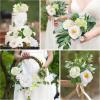 imageAmyHomie Blush Champagne Artificial Flowers Combo Silk Mix Peony Rose Fake Flowers wStem for DIY Wedding Bouquets Centerpieces Arrangements Table Fall Decor Party Bridal Baby Shower Home DecorationsGreen White