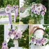imageAmyHomie Blush Champagne Artificial Flowers Combo Silk Mix Peony Rose Fake Flowers wStem for DIY Wedding Bouquets Centerpieces Arrangements Table Fall Decor Party Bridal Baby Shower Home DecorationsLavender