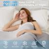 imageAmyHomie Cooling Blanket Queen Size 100 Rayon Derived from Bamboo Cool Summer Blanket for Hot Sleepers Soft Comfy Lightweight Checkered Blankets for All SeasonsTangerine Pink 90x90Light Gray