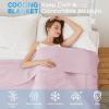 imageAmyHomie Cooling Blanket Queen Size 100 Rayon Derived from Bamboo Cool Summer Blanket for Hot Sleepers Soft Comfy Lightweight Checkered Blankets for All SeasonsTangerine Pink 90x90Light Purple