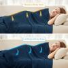 imageAmyHomie Cooling Blanket Queen Size 100 Rayon Derived from Bamboo Cool Summer Blanket for Hot Sleepers Soft Comfy Lightweight Checkered Blankets for All SeasonsTangerine Pink 90x90Navy