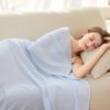 imageAmyHomie Cooling Blanket Queen Size 100 Rayon Derived from Bamboo Cool Summer Blanket for Hot Sleepers Soft Comfy Lightweight Checkered Blankets for All SeasonsTangerine Pink 90x90Blue