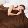 imageAmyHomie Cooling Blanket Queen Size 100 Rayon Derived from Bamboo Cool Summer Blanket for Hot Sleepers Soft Comfy Lightweight Checkered Blankets for All SeasonsTangerine Pink 90x90Mocha