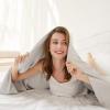 imageAmyHomie Cooling Blanket Queen Size 100 Rayon Derived from Bamboo Cool Summer Blanket for Hot Sleepers Soft Comfy Lightweight Checkered Blankets for All SeasonsTangerine Pink 90x90Light Gray