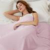 imageAmyHomie Cooling Blanket Queen Size 100 Rayon Derived from Bamboo Cool Summer Blanket for Hot Sleepers Soft Comfy Lightweight Checkered Blankets for All SeasonsTangerine Pink 90x90Light Purple