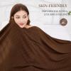 imageAmyHomie Cooling Blanket Queen Size 100 Rayon Derived from Bamboo Cool Summer Blanket for Hot Sleepers Soft Comfy Lightweight Checkered Blankets for All SeasonsTangerine Pink 90x90Mocha