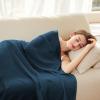 imageAmyHomie Cooling Blanket Queen Size 100 Rayon Derived from Bamboo Cool Summer Blanket for Hot Sleepers Soft Comfy Lightweight Checkered Blankets for All SeasonsTangerine Pink 90x90Navy