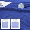 imageAmyHomie Cooling Blanket Queen Size 100 Rayon Derived from Bamboo Cool Summer Blanket for Hot Sleepers Soft Comfy Lightweight Checkered Blankets for All SeasonsTangerine Pink 90x90Blue Violet
