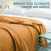imageAmyHomie Cooling Blanket100 Rayon Derived from Bamboo Cool Summer Blanket for Hot Sleepers Soft Comfy Lightweight Blankets for All Seasons Blue 5979inOrange