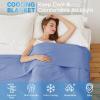 imageAmyHomie Cooling Blanket100 Rayon Derived from Bamboo Cool Summer Blanket for Hot Sleepers Soft Comfy Lightweight Blankets for All Seasons Blue 5979inBlue