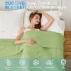 imageAmyHomie Cooling Blanket100 Rayon Derived from Bamboo Cool Summer Blanket for Hot Sleepers Soft Comfy Lightweight Blankets for All Seasons Blue 5979inGreen