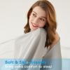 imageAmyHomie Cooling Blanket100 Rayon Derived from Bamboo Cool Summer Blanket for Hot Sleepers Soft Comfy Lightweight Blankets for All Seasons Blue 5979inGrey