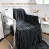 imageAmyHomie Cooling Blanket90quotx108quotKing SizeSummer Blankets with Double Sided Cold Effect ArcChill QMaxampgt05 Cool Fiber Breathable Lightweight Blankets for Hot Sleepers Night SweatsBlack