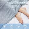 imageAmyHomie Cooling Blanket90quotx108quotKing SizeSummer Blankets with Double Sided Cold Effect ArcChill QMaxampgt05 Cool Fiber Breathable Lightweight Blankets for Hot Sleepers Night SweatsGrey