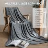 imageAmyHomie Cooling Blanket90quotx108quotKing SizeSummer Blankets with Double Sided Cold Effect ArcChill QMaxampgt05 Cool Fiber Breathable Lightweight Blankets for Hot Sleepers Night SweatsDark Gray Checkered