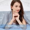 imageAmyHomie Cooling Blanket90quotx108quotKing SizeSummer Blankets with Double Sided Cold Effect ArcChill QMaxampgt05 Cool Fiber Breathable Lightweight Blankets for Hot Sleepers Night SweatsGrey