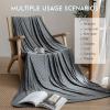 imageAmyHomie Cooling Blanket90quotx108quotKing SizeSummer Blankets with Double Sided Cold Effect ArcChill QMaxampgt05 Cool Fiber Breathable Lightweight Blankets for Hot Sleepers Night SweatsDark Gray Checkered
