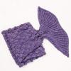 imageAmyHomie Mermaid Tail Blanket Kids Soft Blanket Crochet Mermaid Sleeping Bag Mermaid Gift for GirlsFish Scales Purple KidsFish Scale Purple