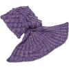 imageAmyHomie Mermaid Tail Blanket Kids Soft Blanket Crochet Mermaid Sleeping Bag Mermaid Gift for GirlsFish Scales Purple KidsFish Scale Purple