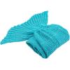 imageAmyHomie Mermaid Tail Blanket Kids Soft Blanket Crochet Mermaid Sleeping Bag Mermaid Gift for GirlsFish Scales Purple KidsLight Blue